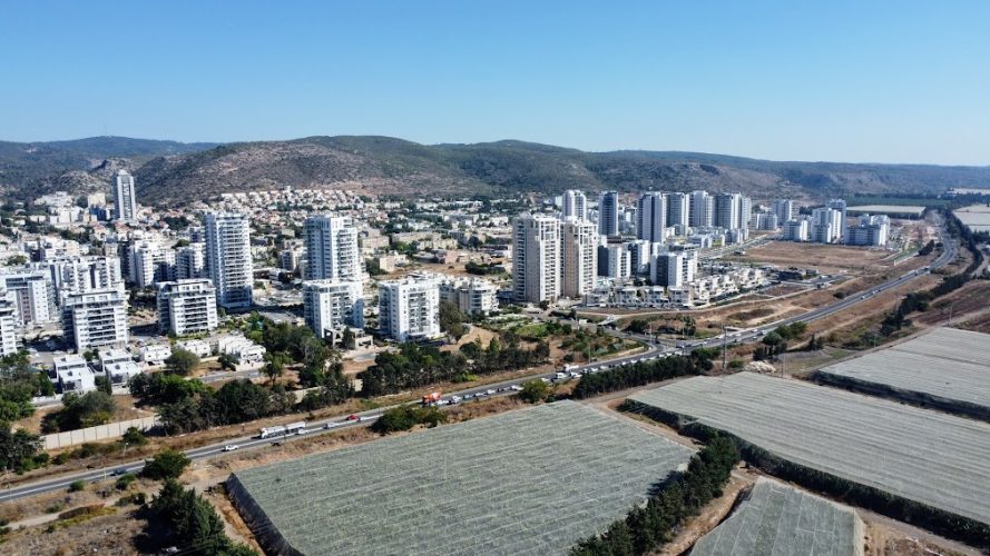 טירת כרמל מהאוויר